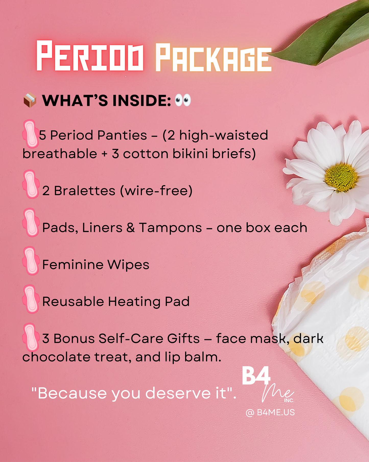 PERIOD - Intimatewear Package