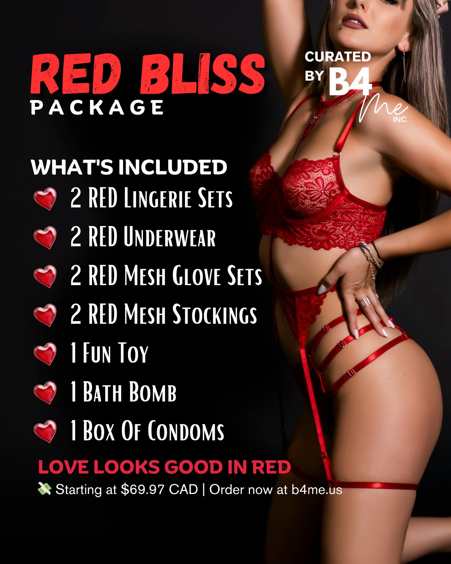 RED BLISS - Intimatewear Package
